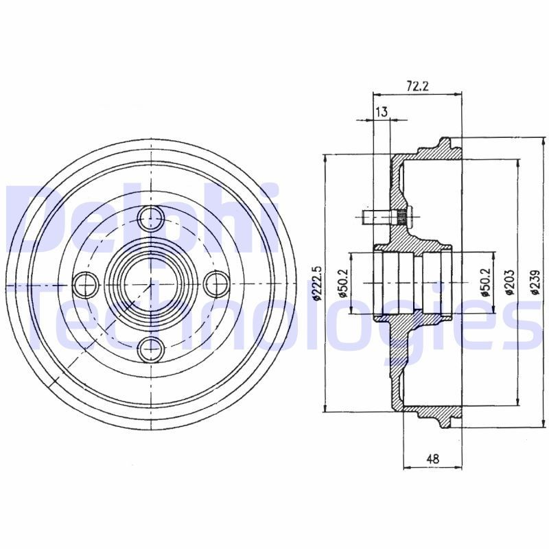 DELPHI BF230: Piduritrummel