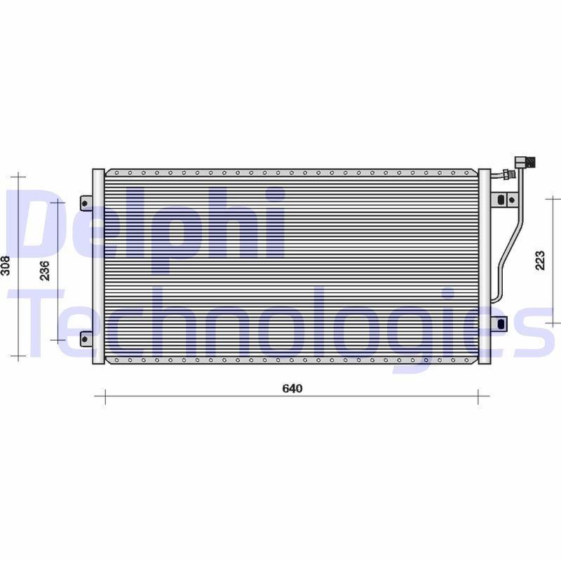 DELPHI TSP0225008: Condensatore climatizzatore 20mm