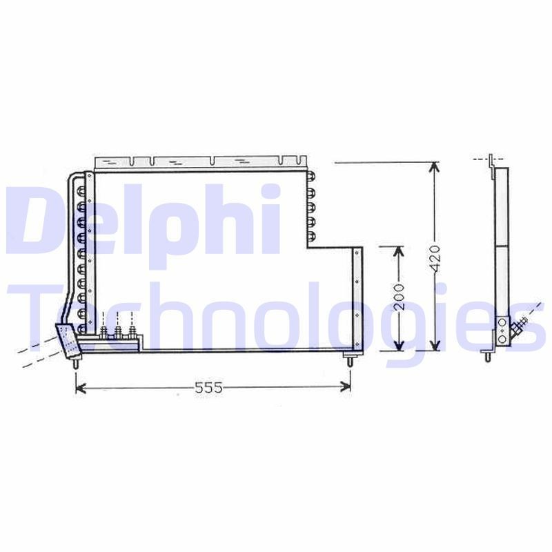 DELPHI TSP0225450: Kondensaator, kliimaseade 10mm