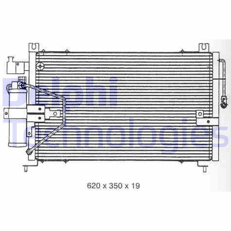 DELPHI TSP0225256: Kondensaator, kliimaseade 19mm