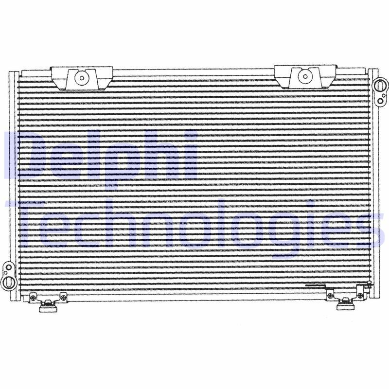 DELPHI TSP0225202: Kondensor, klimatanläggning