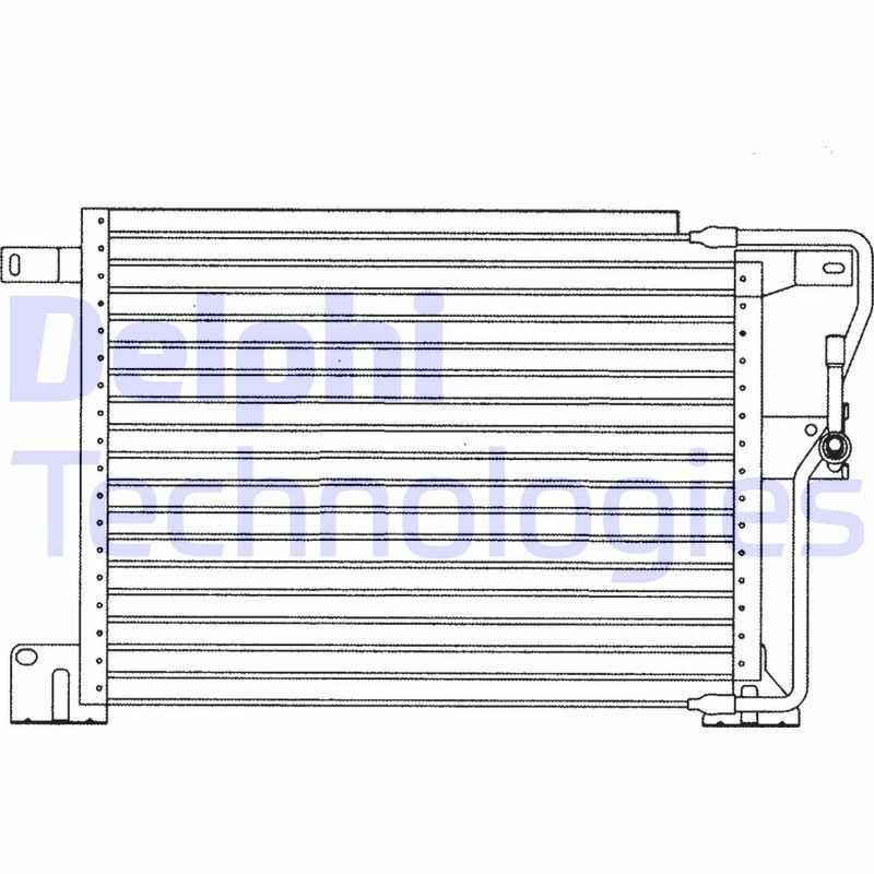 DELPHI TSP0225207: Kondensaator, kliimaseade