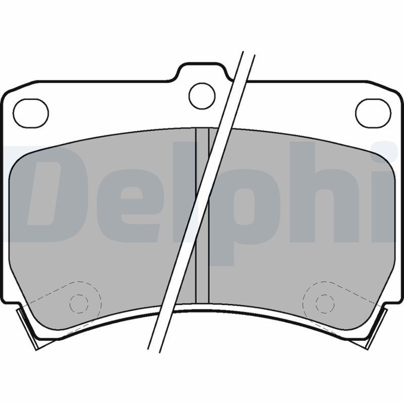 DELPHI LP743: Kit pastiglie freni senza accessori, senza lamierino anticigolío