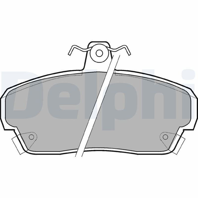 DELPHI LP879: Kit pastiglie freni senza accessori