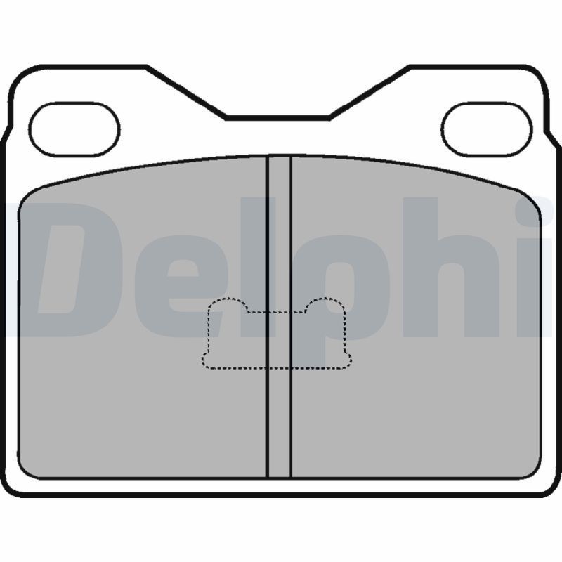 DELPHI LP88: Kit pastiglie freni senza accessori