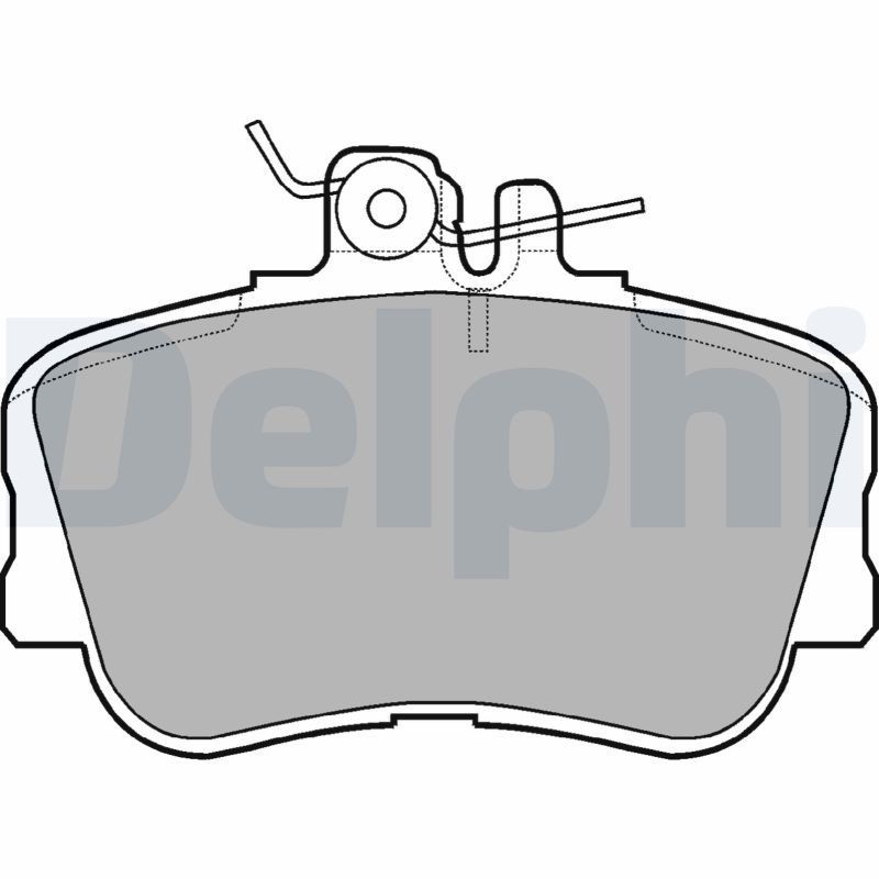 DELPHI LP881 Bremsbeläge ohne Zubehör, mit Anti-Quietsch-Blech