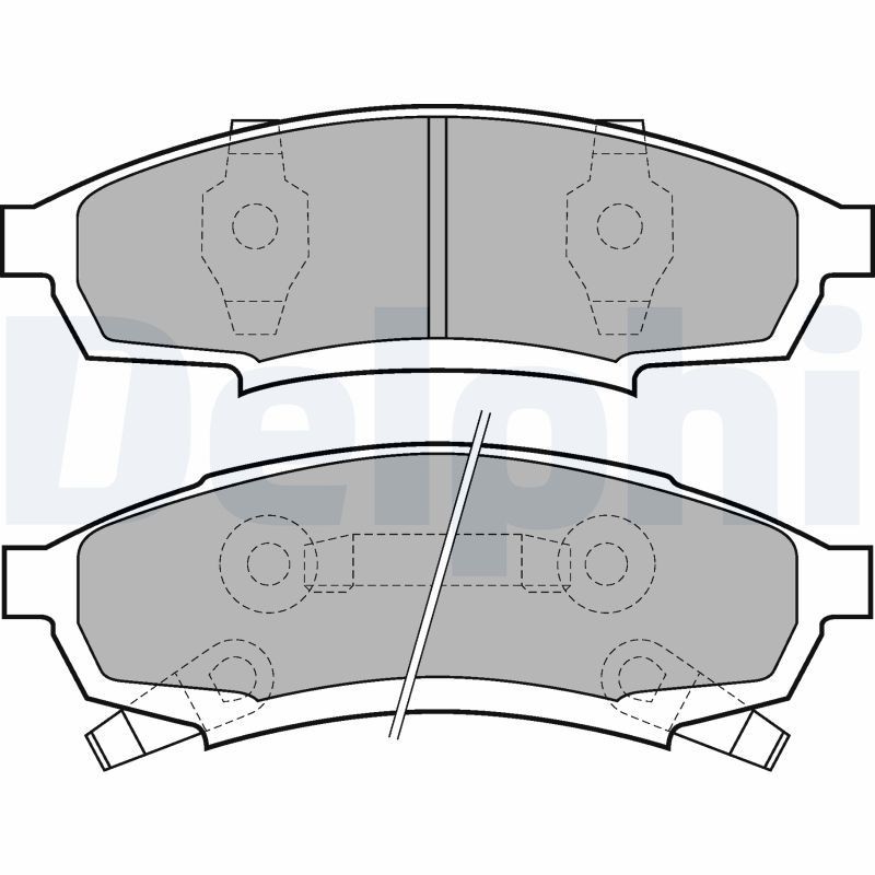 DELPHI LP895: Kit pastiglie freni senza accessori