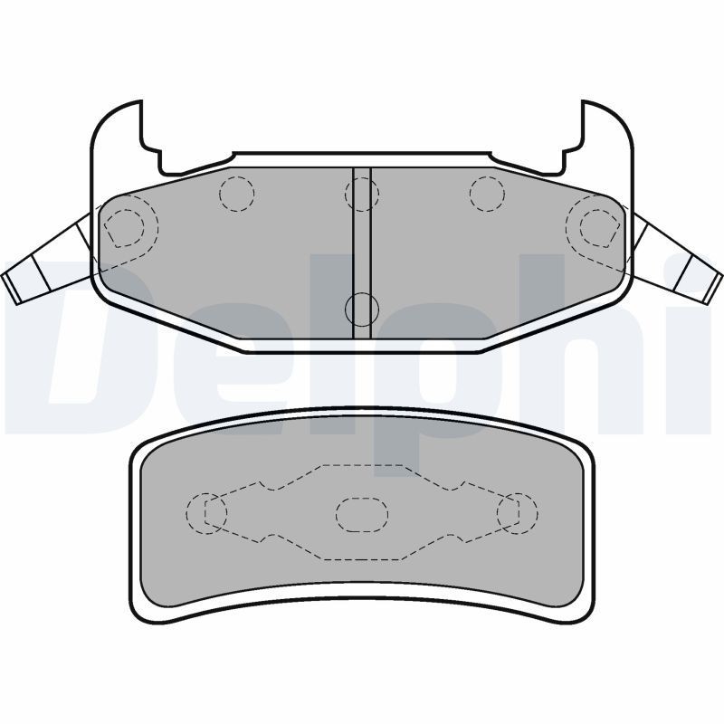 DELPHI LP896: Kit pastiglie freni senza accessori