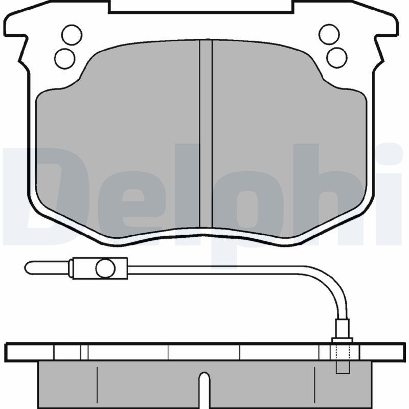 DELPHI LP175: Kit pastiglie freni senza accessori