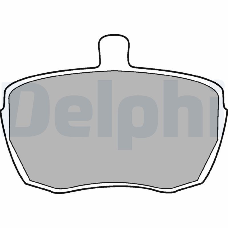 DELPHI LP41: Plăcuțe de frână fara accesorii, fata tabla anti-scartait