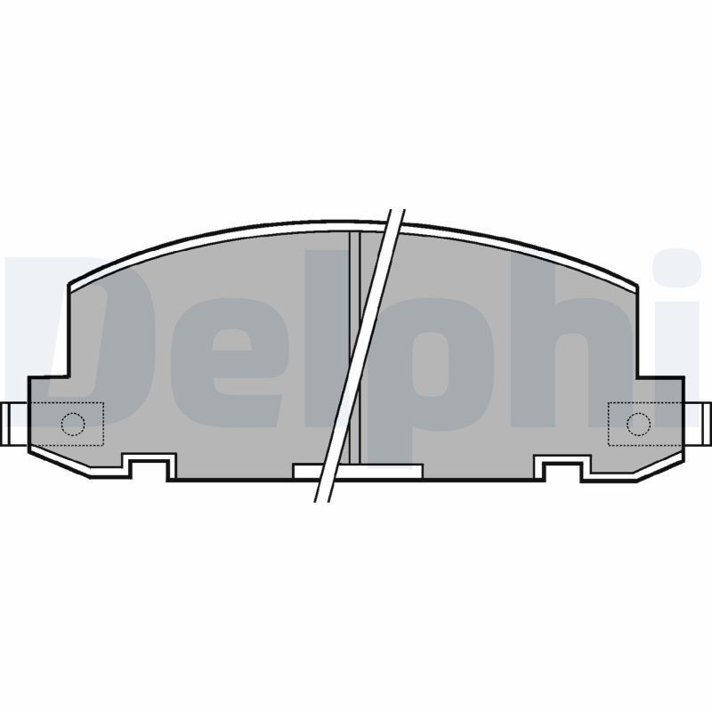 DELPHI LP412: Plaquettes de frein sans accessoires