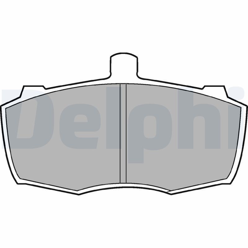 DELPHI LP413: Plaquettes de frein sans accessoires, sans tôle-anti-bruit