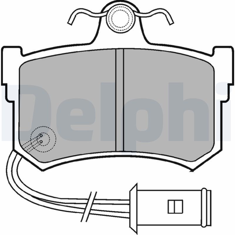DELPHI LP434: Kit pastiglie freni senza accessori
