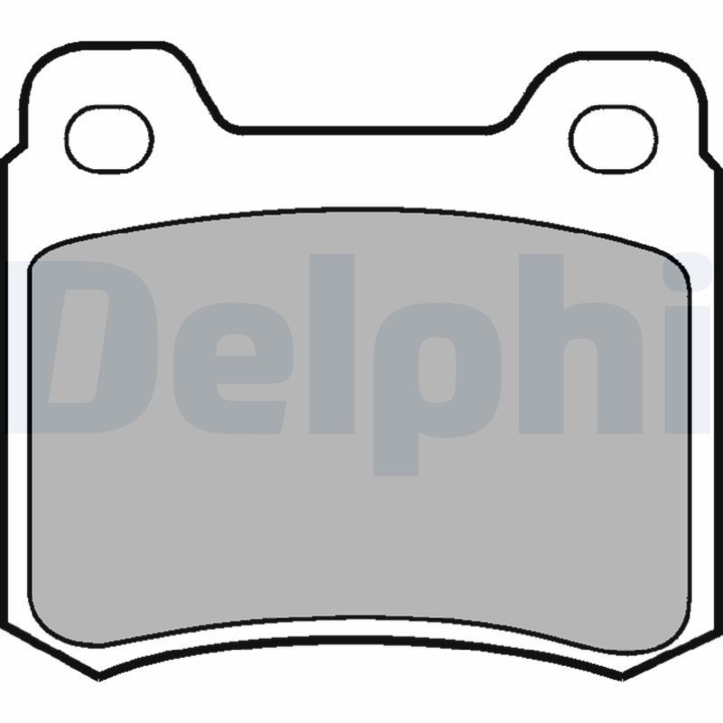 DELPHI LP440: Plăcuțe de frână fara accesorii, cu tabla anti scartait