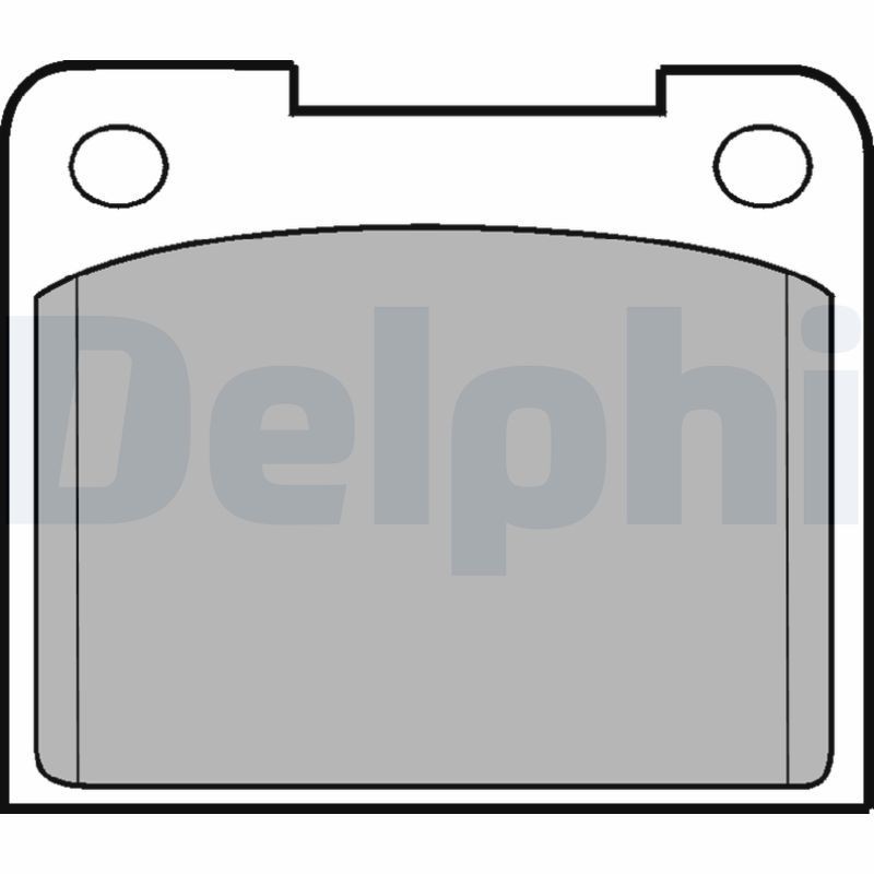 DELPHI LP15: Kit pastiglie freni senza accessori, senza lamierino anticigolío