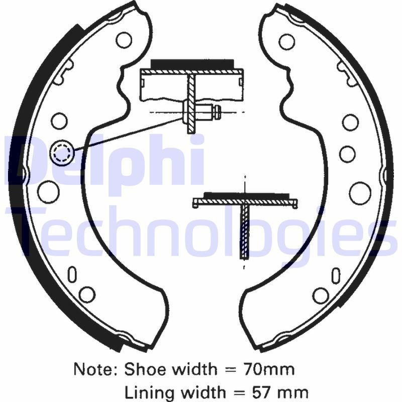 DELPHI LS1312: Set saboti frana