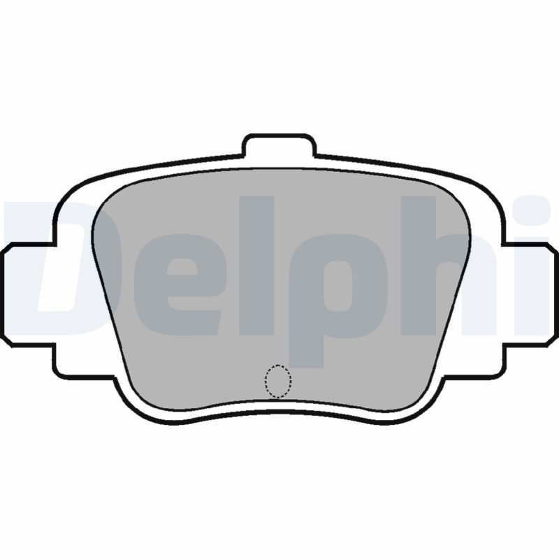 DELPHI LP780: Plăcuțe de frână fara accesorii, cu tabla anti scartait