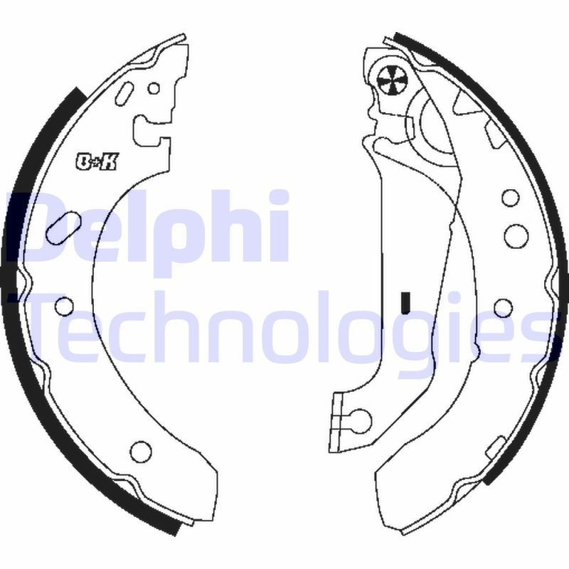 DELPHI LS1782: Piduriklotside komplekt