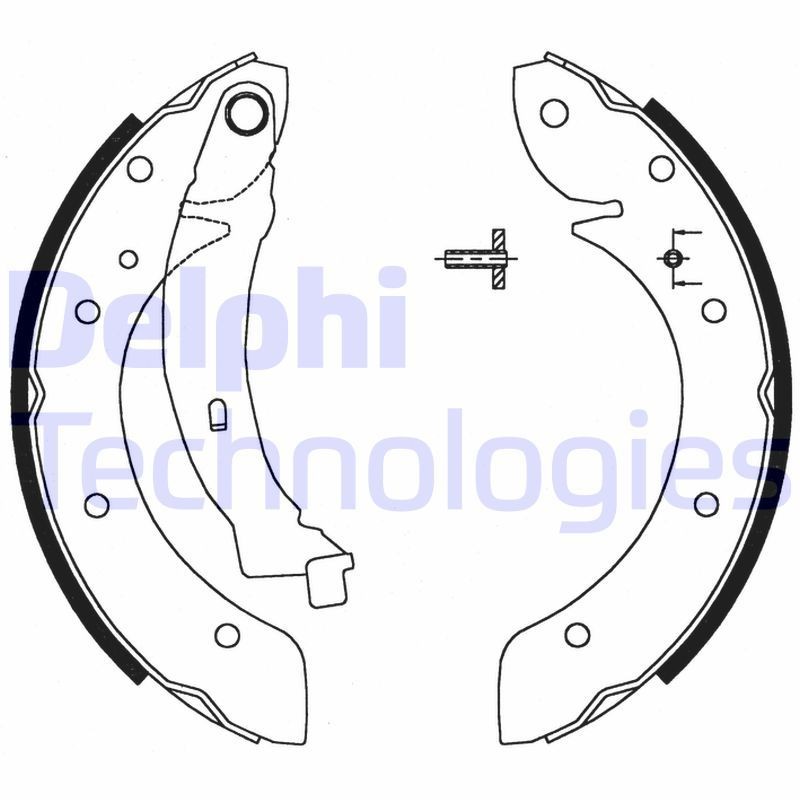DELPHI LS1716: Piduriklotside komplekt