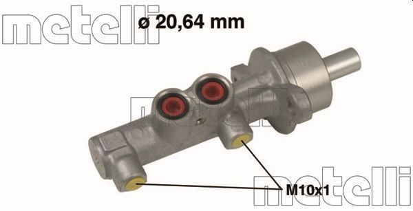 METELLI 05-0538: Pompa centrala, frana