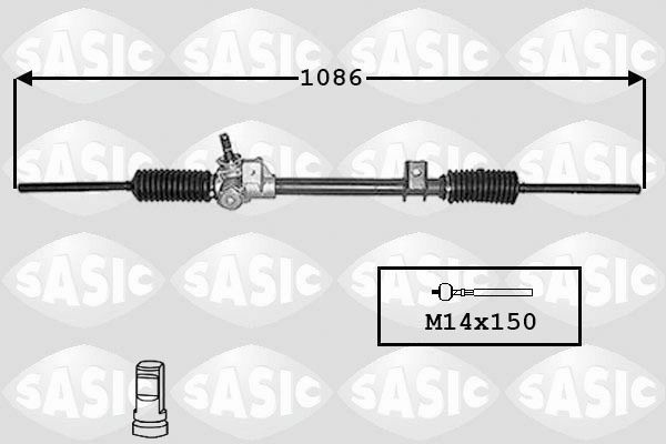 SASIC 4006009: Styrväxel med inre styrled, utan kulleder