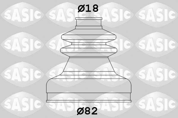 SASIC 2873713: Kaitsekummikomplekt, veovõll Esisild