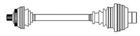 METELLI 17-0267: Drivaxel 558mm