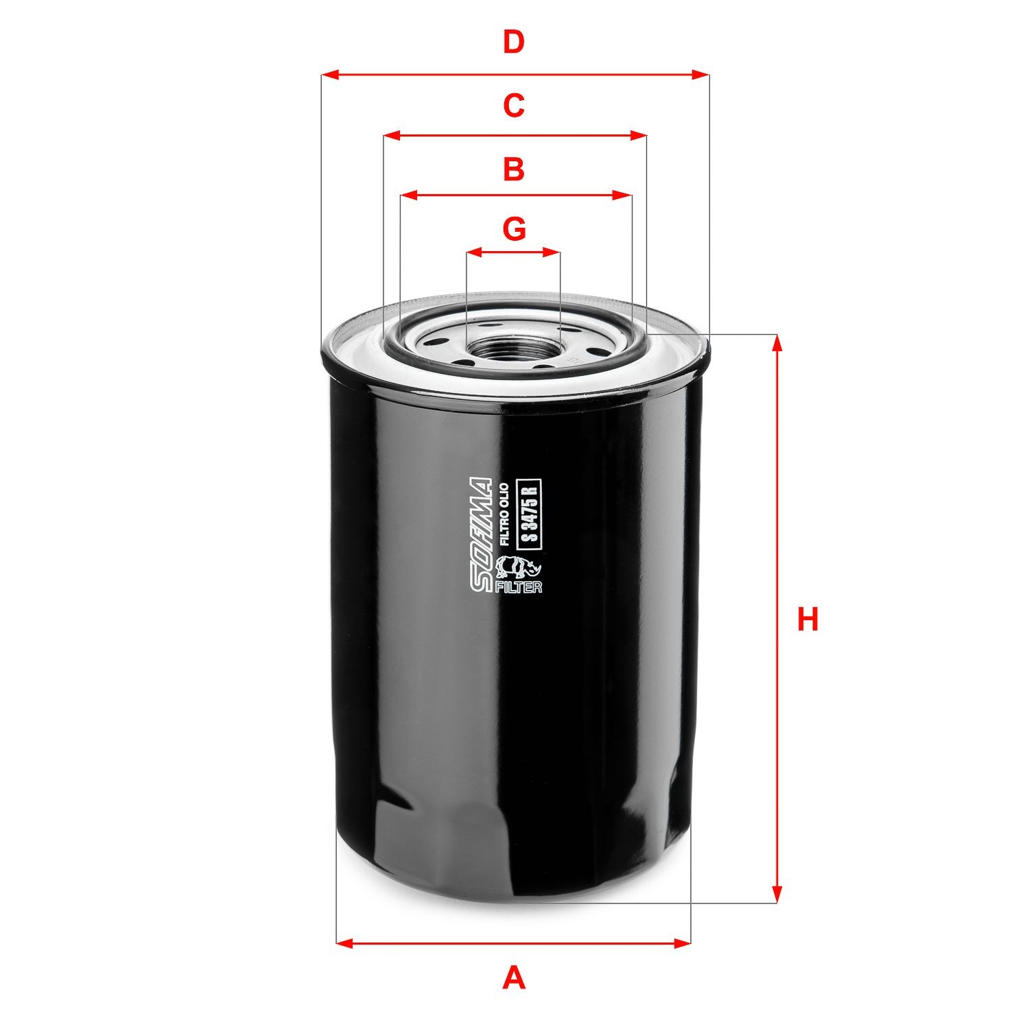 SOFIMA S 3475 R: Filtru ulei