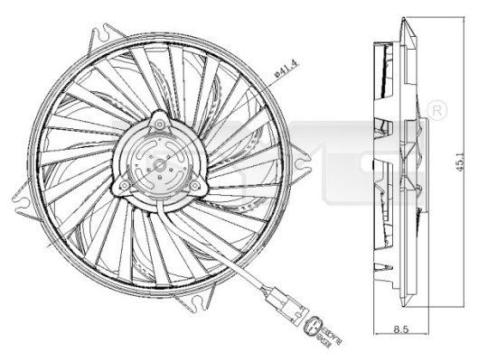 TYC 805-0005: Ventilator, radiator