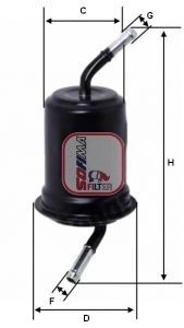 SOFIMA S 1520 B: Degvielas filtrs