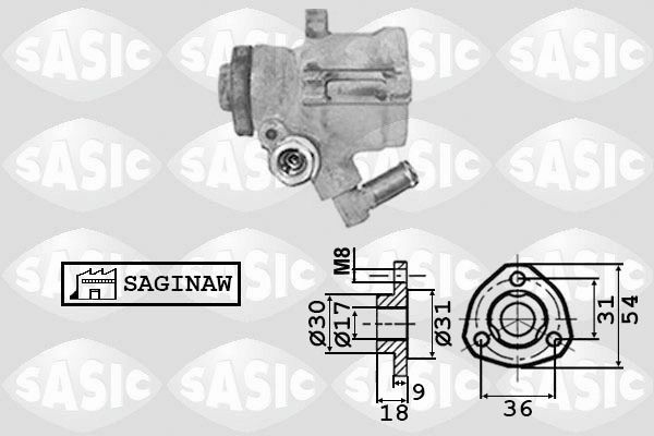 SASIC 7076008: Roolivõimu pump
