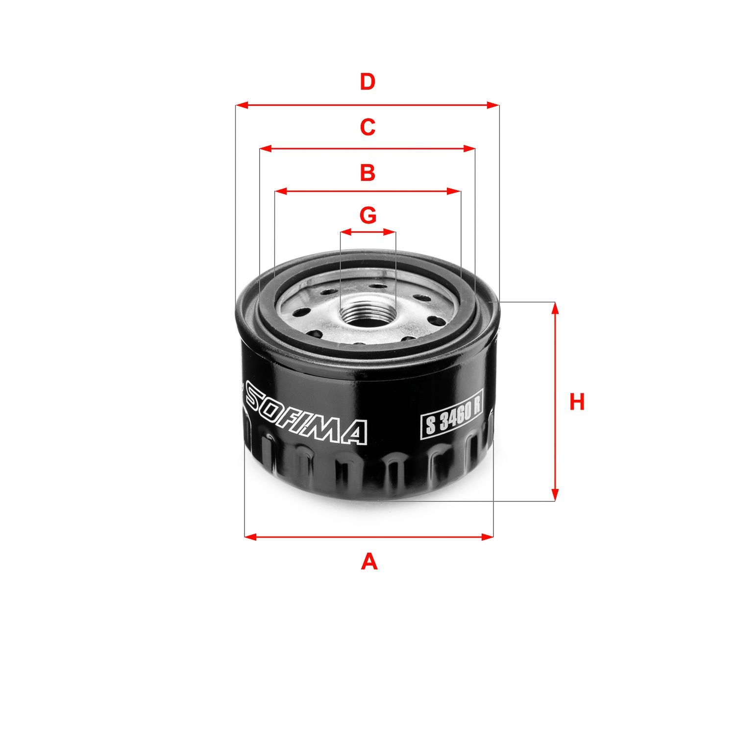 SOFIMA S 3460 R: Filtru ulei cu ventil blocare retur