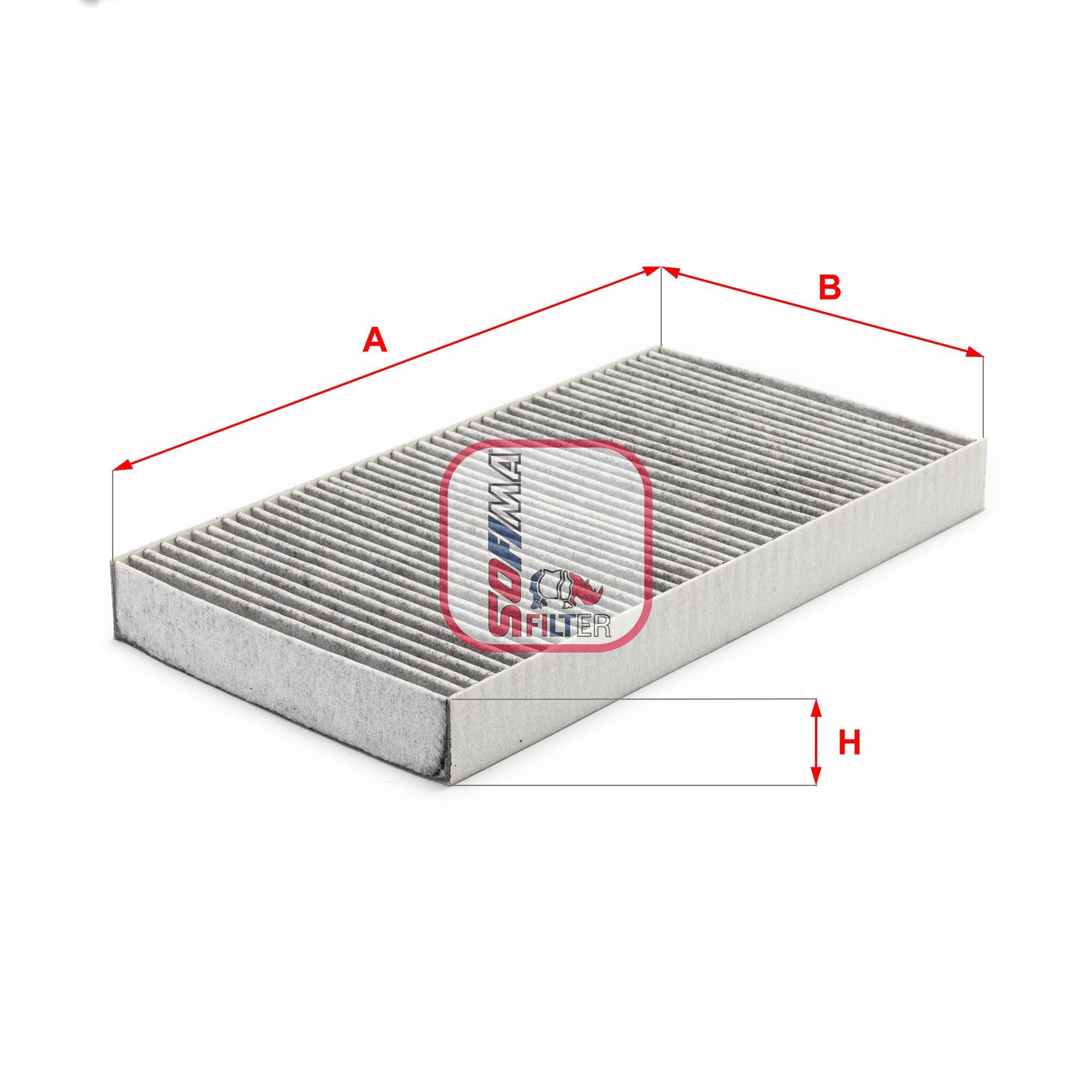 SOFIMA S 4107 CA: Filtru, aer habitaclu Filtru carbon activ