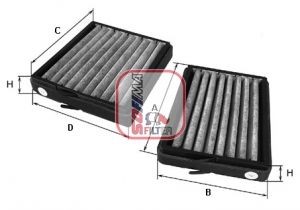 SOFIMA S 4130 CA: Filter vnútorného priestoru Filter aktívneho uhlia