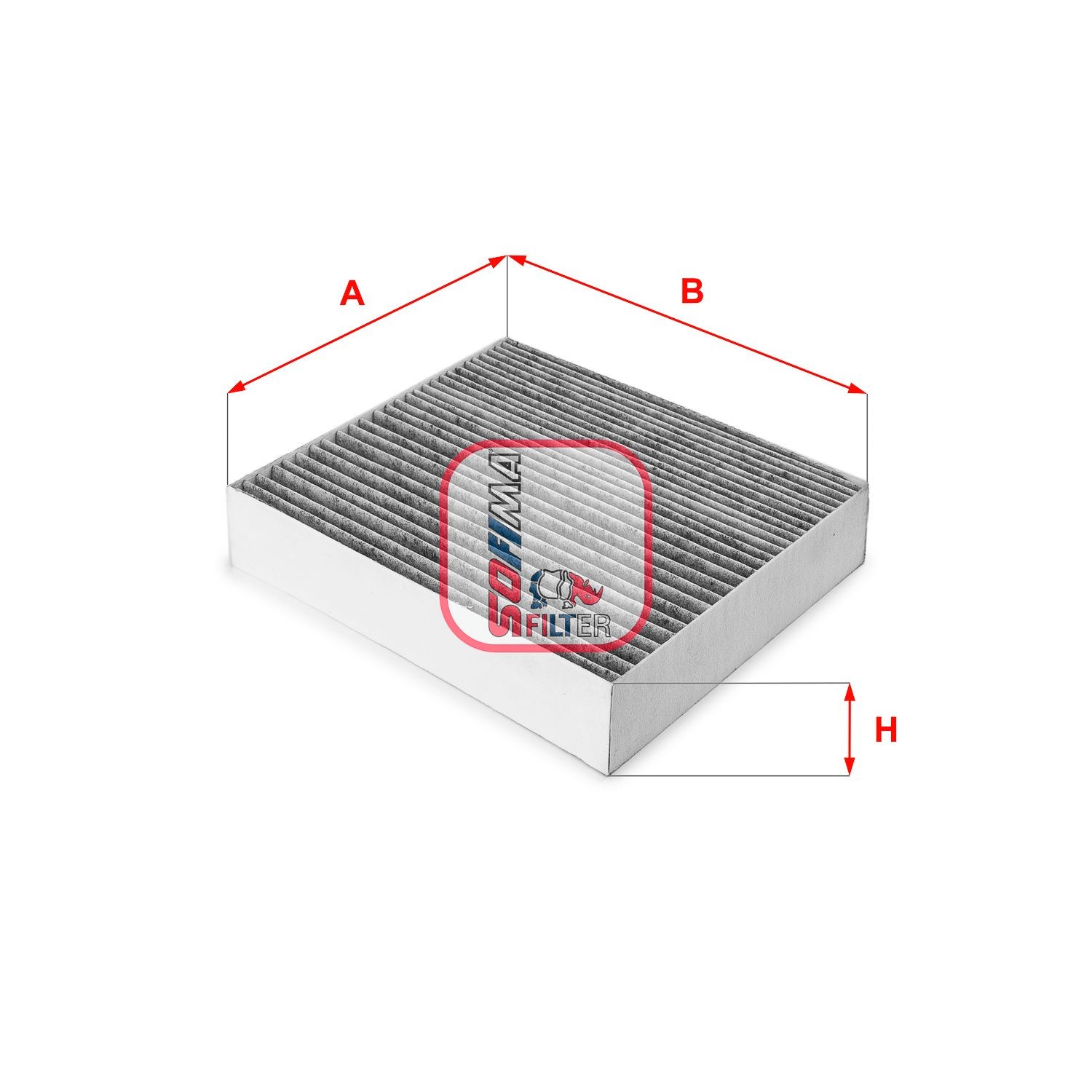 SOFIMA S 4144 CA: Filtru, aer habitaclu Filtru carbon activ