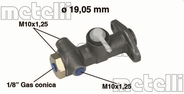 METELLI 05-0001: Pompa centrala, frana