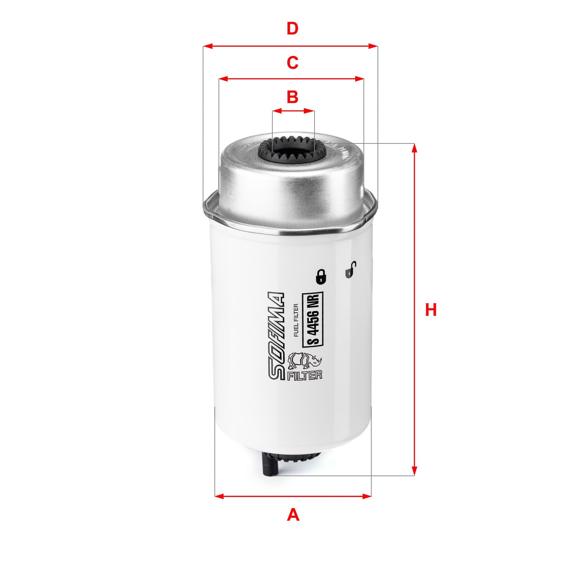 SOFIMA S 4456 NR: Filtre à carburant
