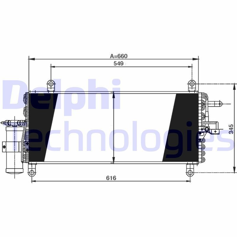 DELPHI TSP0225171: Kondensaator, kliimaseade 25mm