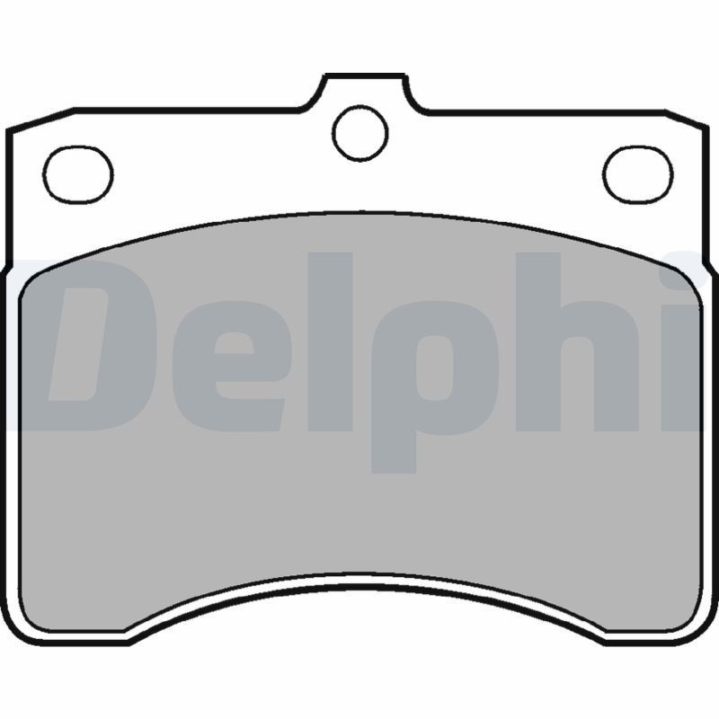 DELPHI LP578: Plăcuțe de frână fara accesorii, cu tabla anti scartait