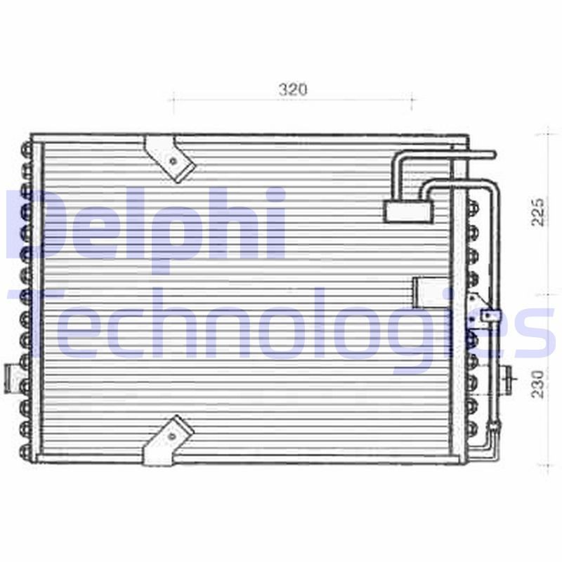DELPHI TSP0225239: Kondensaator, kliimaseade 20mm