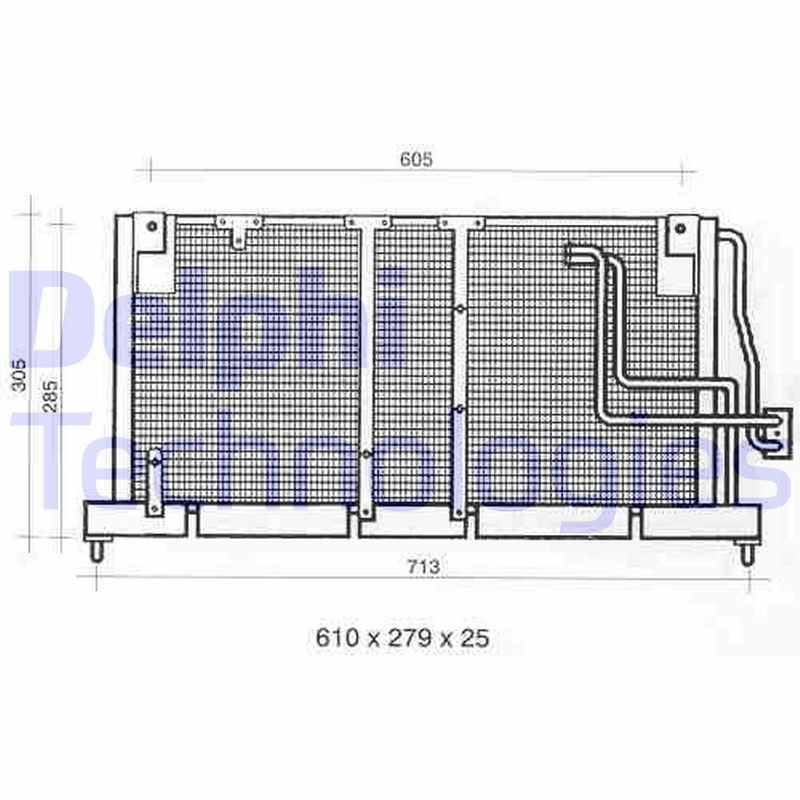 DELPHI TSP0225354: Kondensaator, kliimaseade 25mm