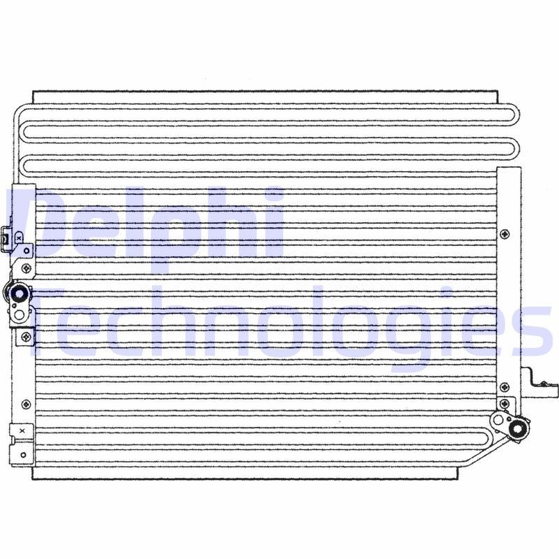 DELPHI TSP0225203: Kondensaator, kliimaseade