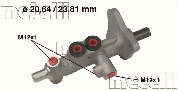 METELLI 05-0627: Cilindro maestro del freno