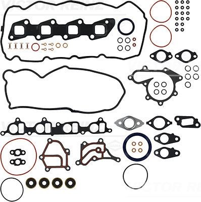 REINZ 01-53727-01: Hel packningssats, motor med packbox vevaxel, med ventilskaftstätning, utan cylindertoppspackning