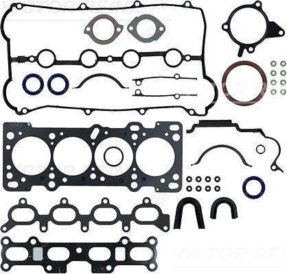 REINZ 01-53125-02: Motor pakking, complete set Met klepseals, Met asdichtring krukas