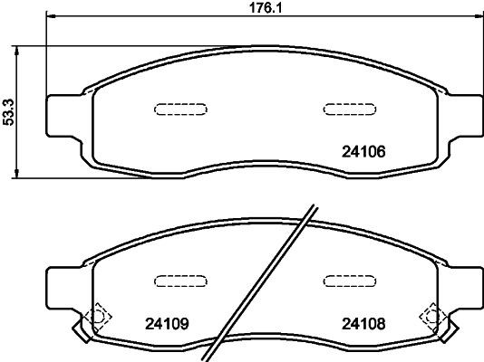 MINTEX MDB2650: Plăcuțe de frână