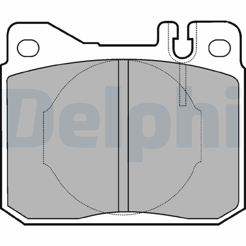 DELPHI LP221: Kit pastiglie freni senza accessori, senza lamierino anticigolío