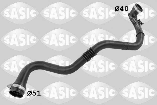 SASIC 3334020: Kompressoriõhuvoolik Kompressoriõhu radiaator, Väljapääs
