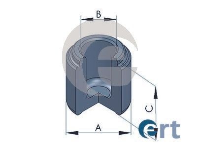 ERT 150576-C: Piston, etrier frana punte fata