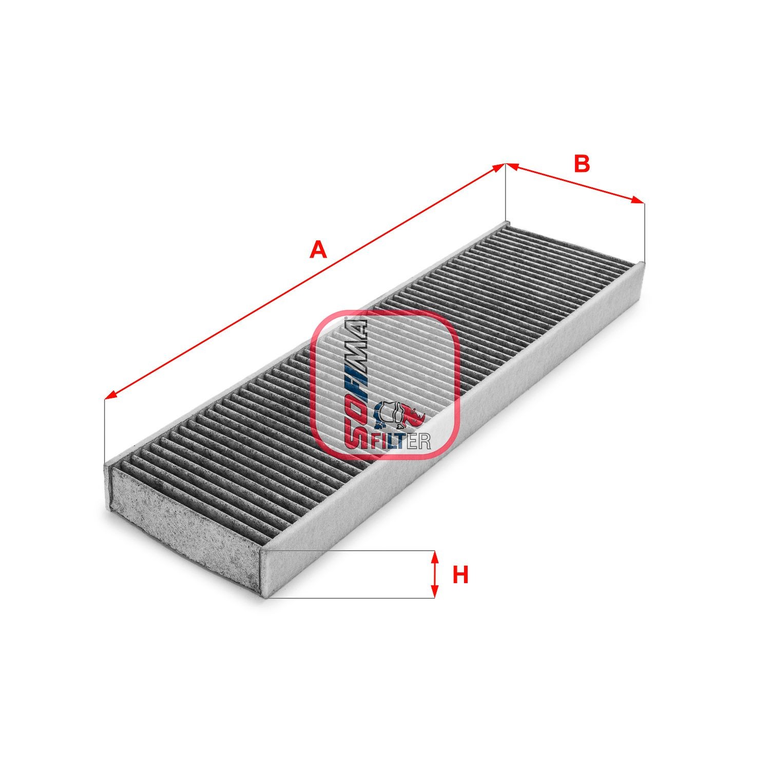 SOFIMA S 4175 CA: Filtru, aer habitaclu Filtru carbon activ